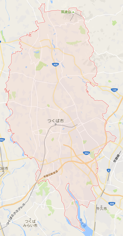 つくば市 日本 都道府県 地図情報