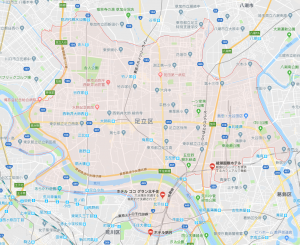 足立区 日本 都道府県 地図情報